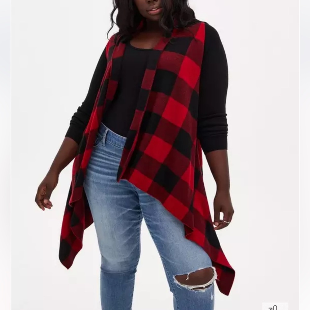 Torrid Cardigan Draped Front Sweater Size 2X